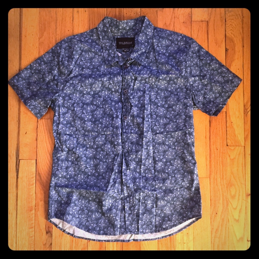 Blue button down shirt